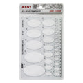 Kent Template Ellipse 2mm to 55mm