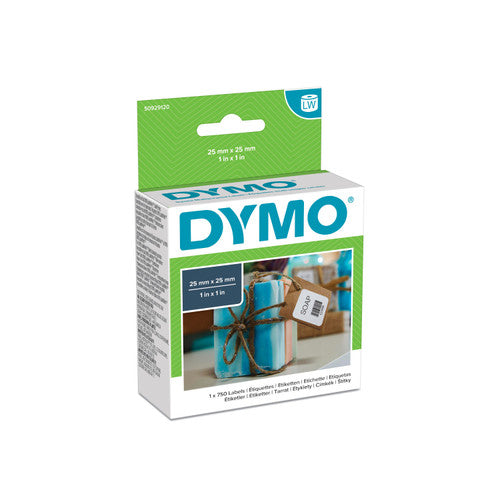Dymo LabelWriter Square Multi Purpose Labels 25 x 25mm Single Roll 750 Labels