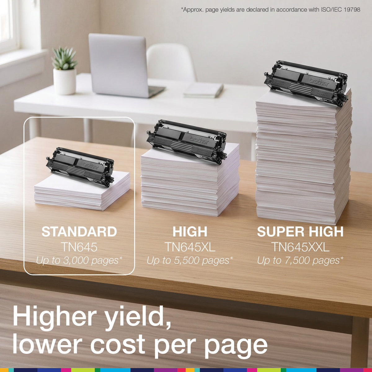 Brother TN645BK Standard Yield Toner Cartridge 3000 Pages Black