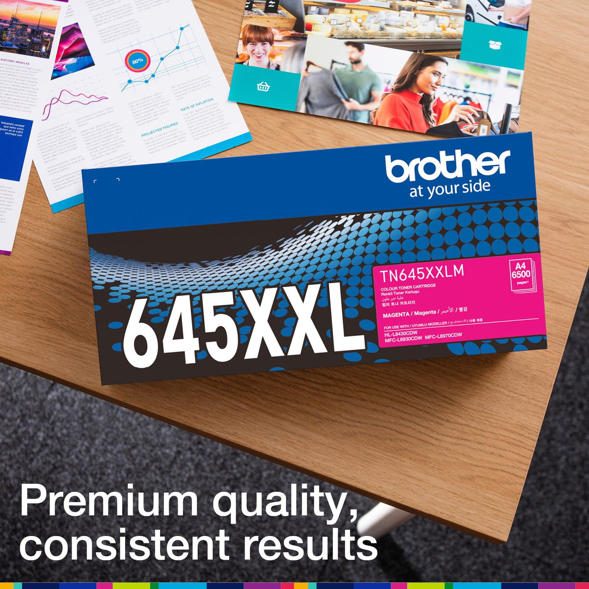 Brother TN645XXLM Super High Yield Toner Cartridge 6500 Pages Magenta