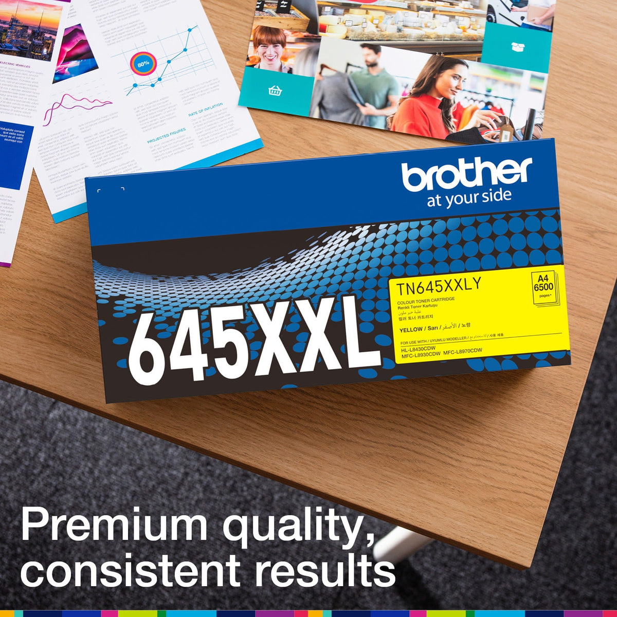 Brother TN645XXLY Super High Yield Toner Cartridge 6500 Pages Yellow