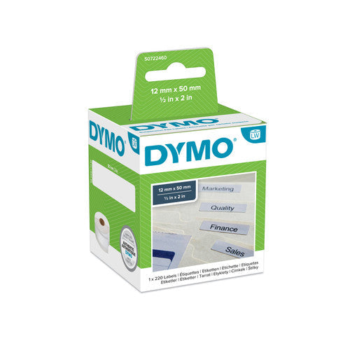 Dymo LabelWriter Suspension File Labels 12 x 50mm Single Roll 220 Labels
