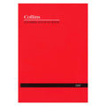 Collins 10201 Account Book Series A24 Day Red Cover