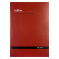 Collins 10302 Account Book Series A60 Journal Red Cover