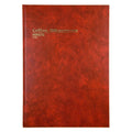 Collins 10905 Account Book Series 3880 Minute Paged Red Cover