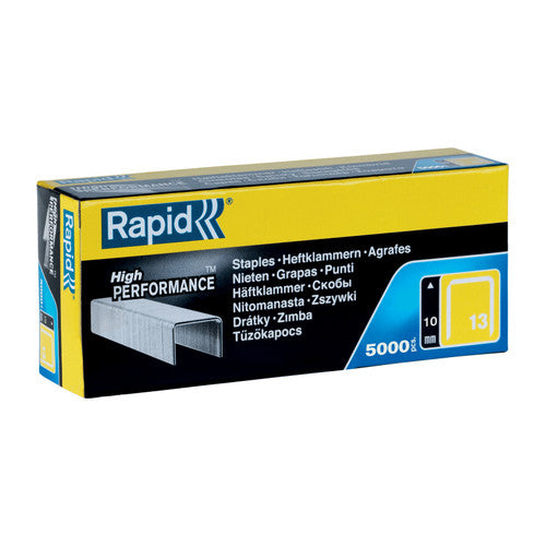 Rapid No.13 Finewire Staples 10mm Box 5000