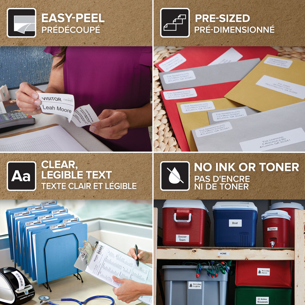 Dymo LabelWriter Mini Bundle Standard Address Labels 28 x 89mm Pack of 12 Rolls