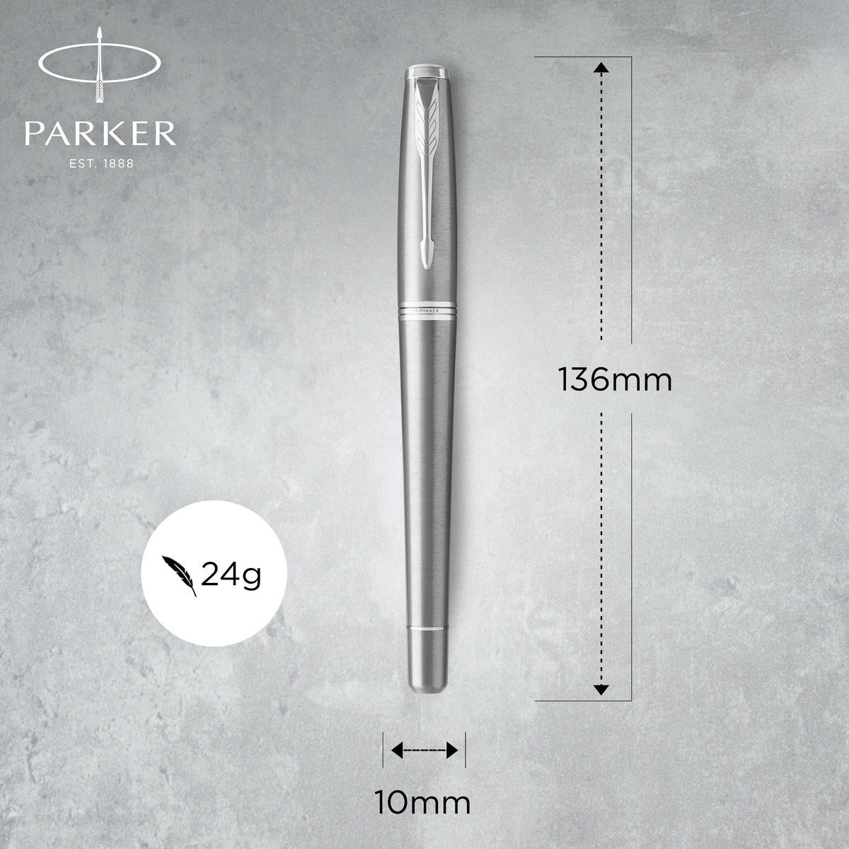 Parker Urban Fountain Pen Metro Metallic Chrome Trim Medium Nib