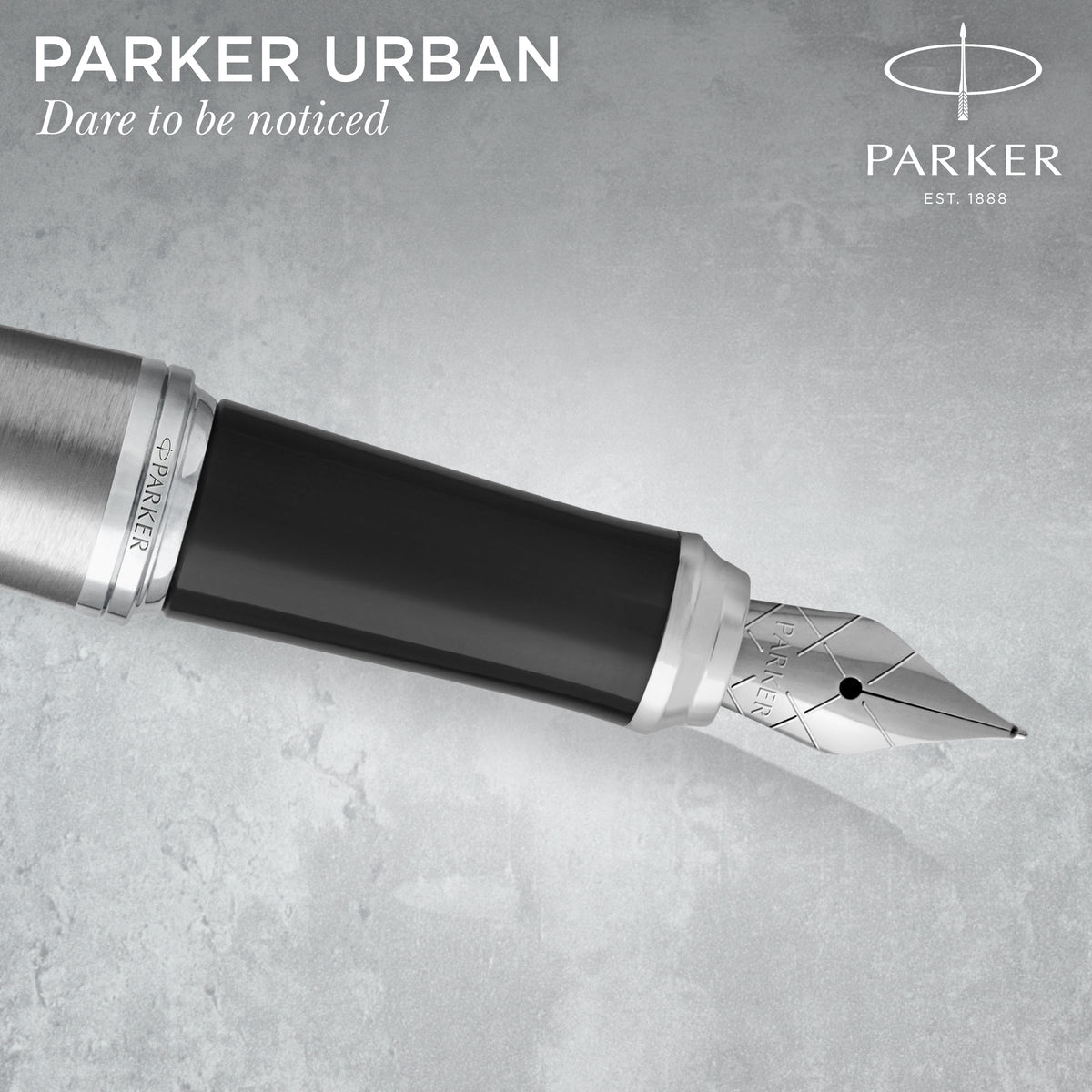 Parker Urban Fountain Pen Metro Metallic Chrome Trim Medium Nib