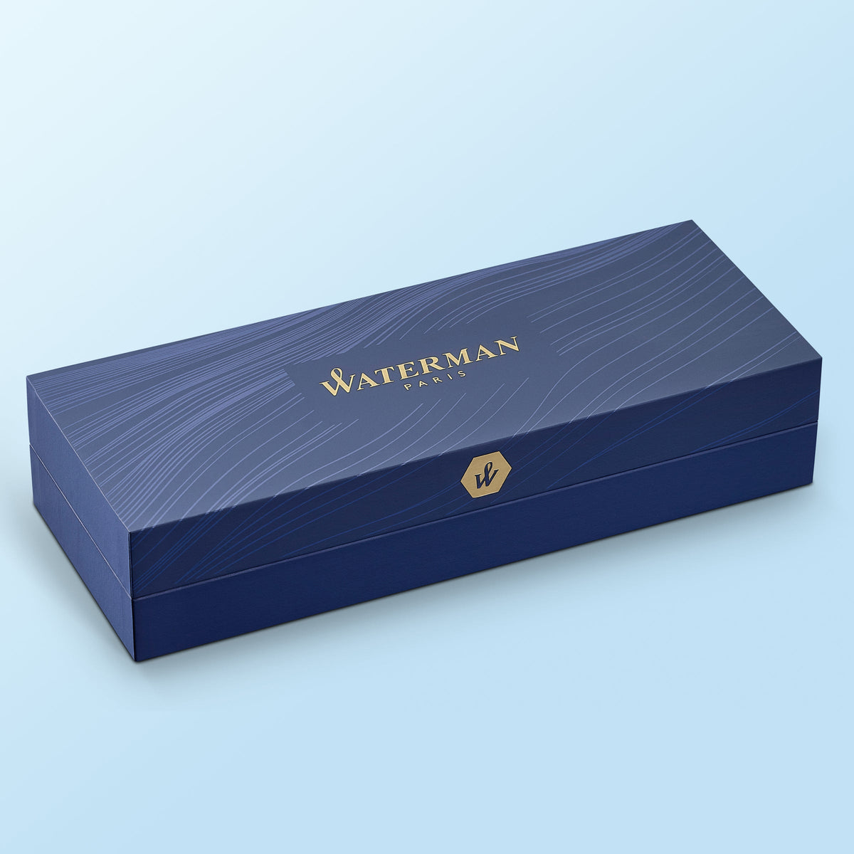 Waterman Hemisphere Black Lacquer Chrome Trim Ballpoint Pen in Box