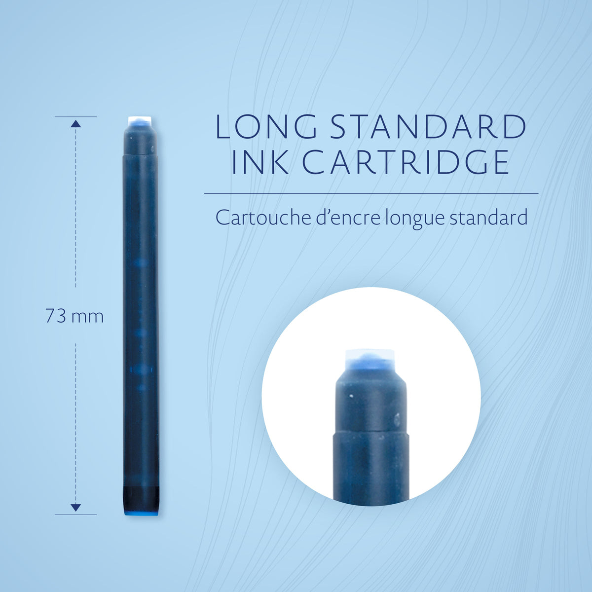 Waterman Fountain Pen Cartridges Serenity Blue 8 Pack in Box