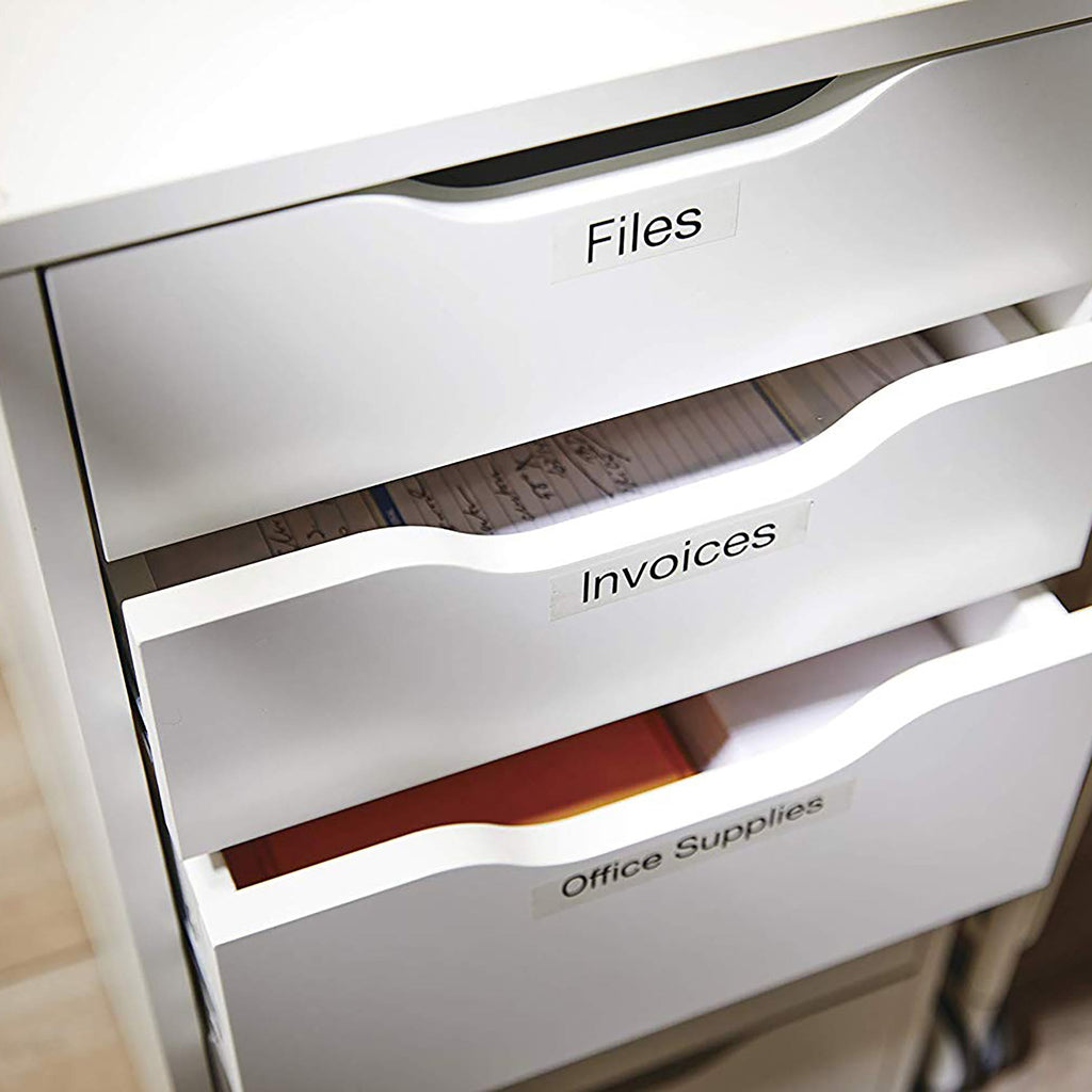 Dymo D1 Label Tape 19mm x 7m Black on Clear