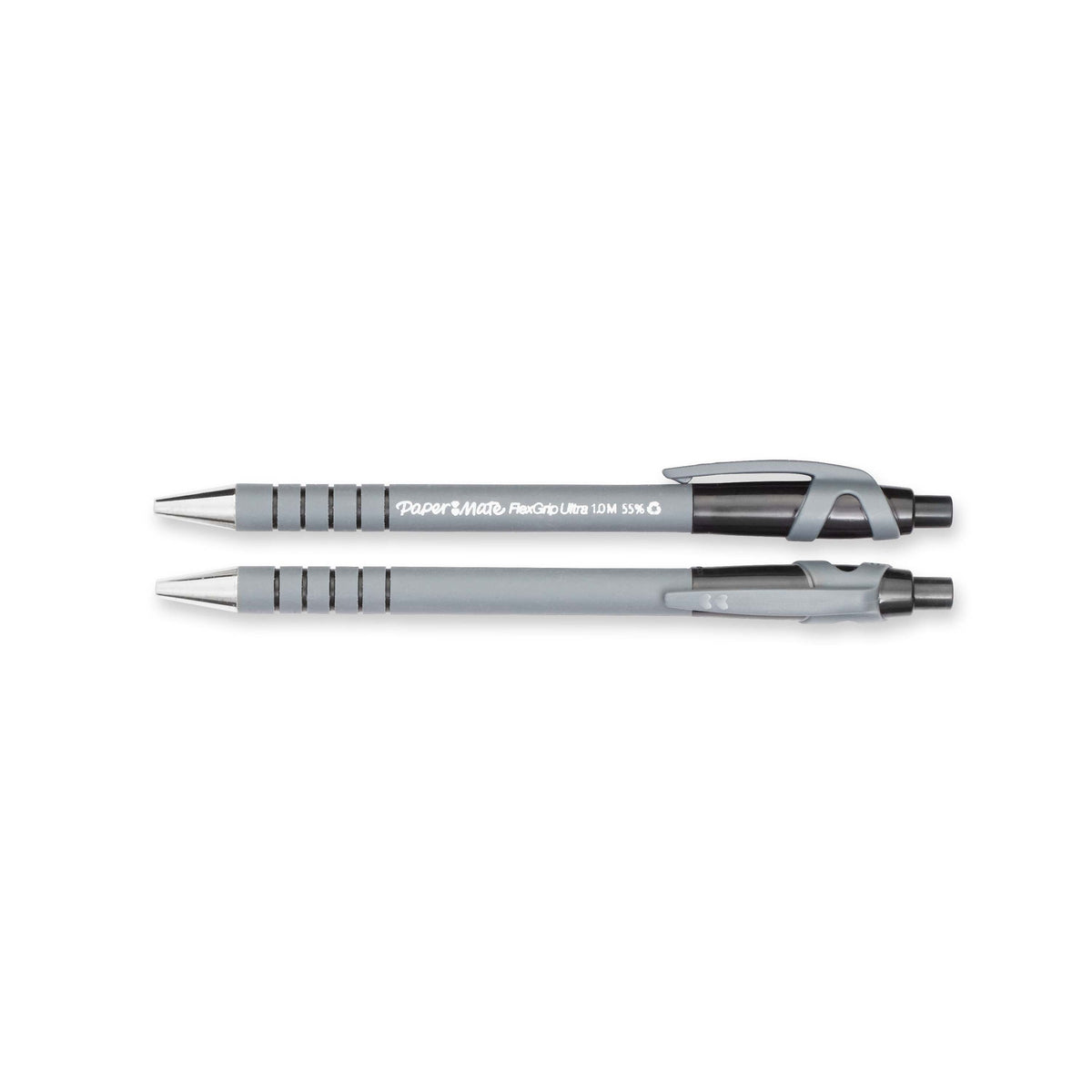 Papermate Flexgrip Ultra Retractable Ballpoint Pen Medium 1.0mm Black Box of 12