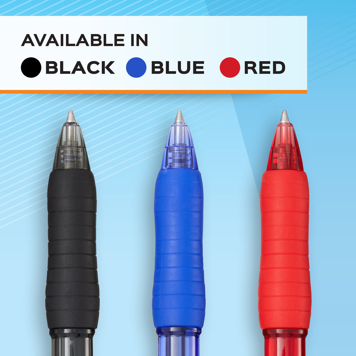 Papermate Profile Retractable Gel Pen Medium 0.7mm Blue Box of 12