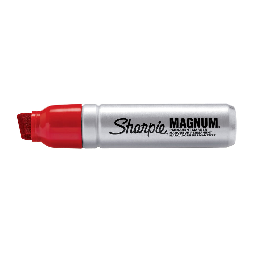 Sharpie Pro Magnum Permanent Marker Chisel Tip Red Box of 12
