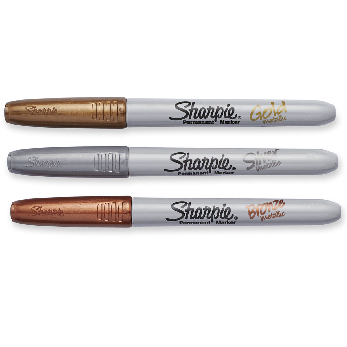 Sharpie Metallic Permanent Marker Fine Point Assorted Pack of 3