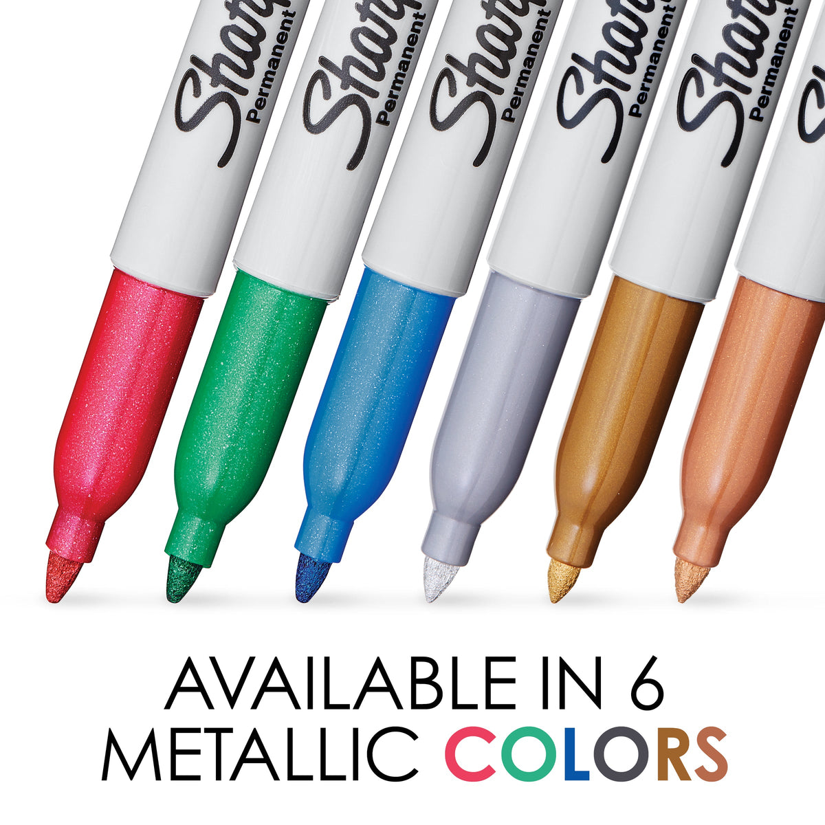 Sharpie Metallic Permanent Marker Fine Point Assorted Pack of 3