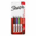 Sharpie Mini Permanent Marker Fine Point Assorted Pack 4 Box of 6