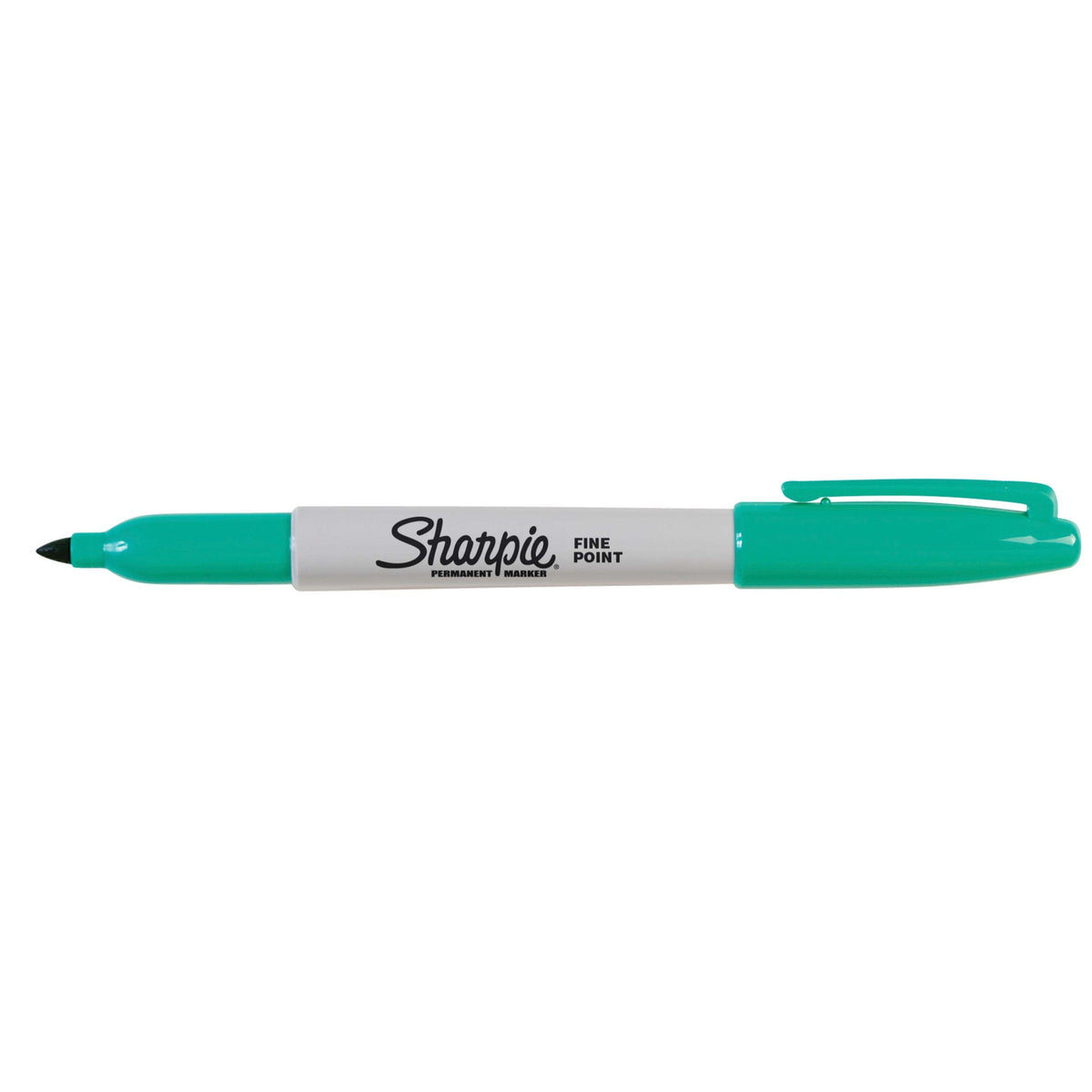 Sharpie Permanent Marker Fine Point Aqua Pack of 12