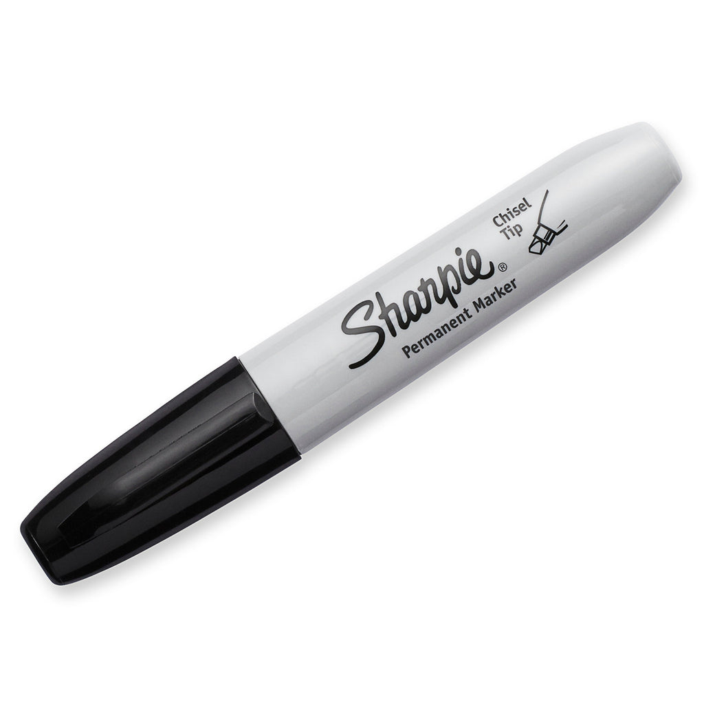 Sharpie Permanent Marker Chisel Tip Black Box of 12