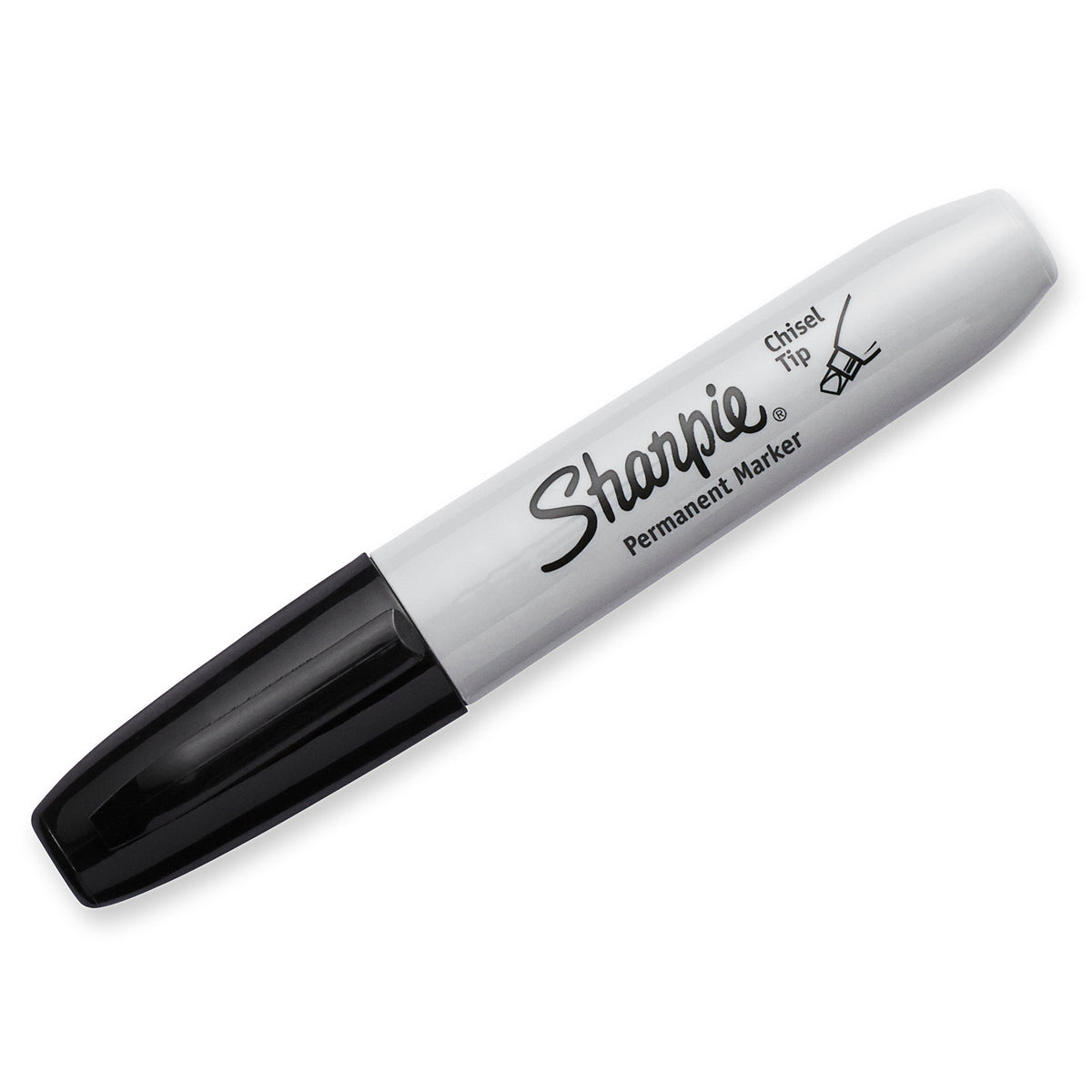 Sharpie Permanent Marker Chisel Tip Black Box of 12