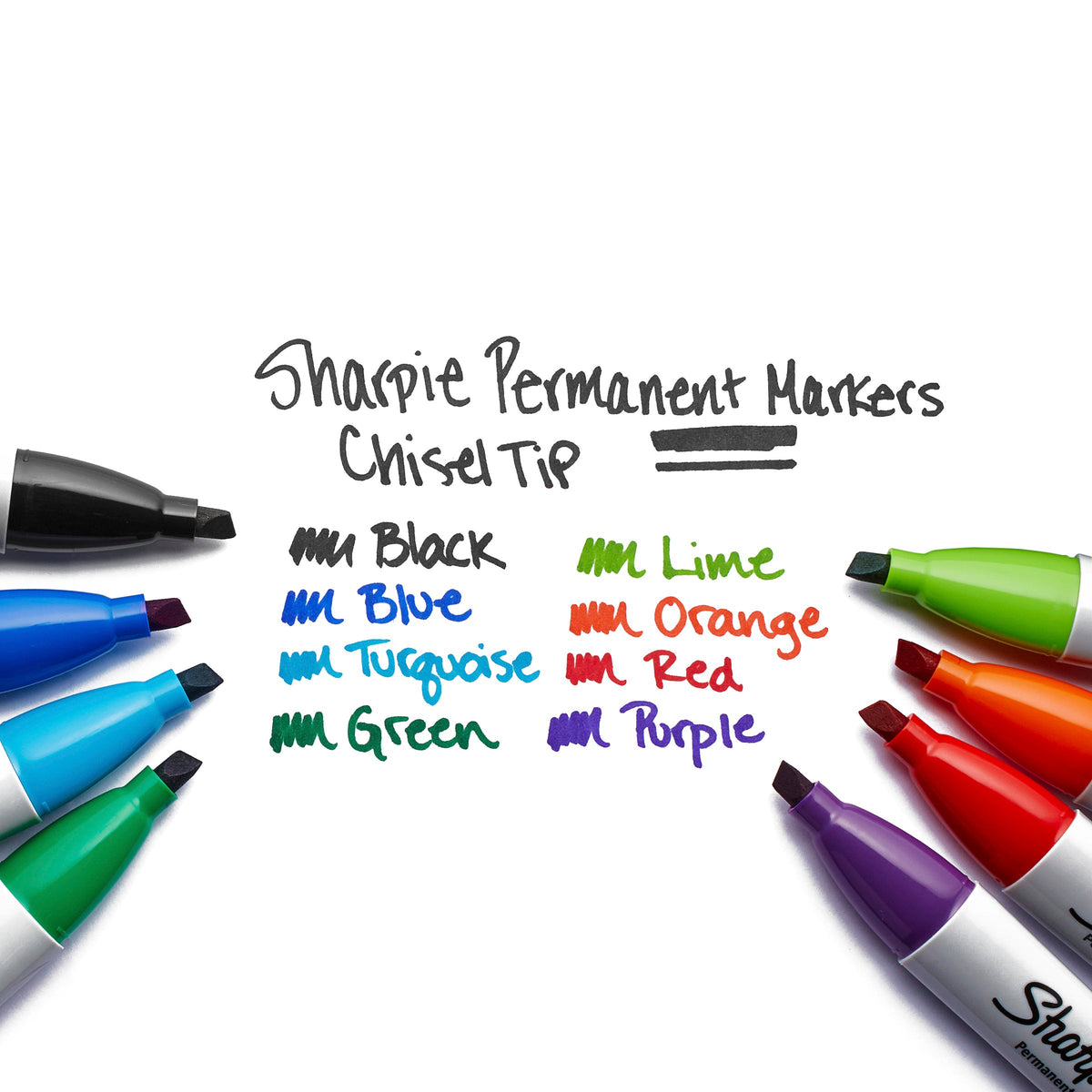 Sharpie Permanent Marker Chisel Tip Black Box of 12