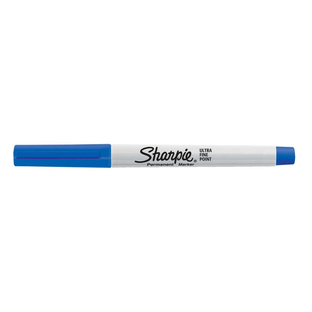 Sharpie Permanent Marker Ultra Fine Point Blue Box of 12