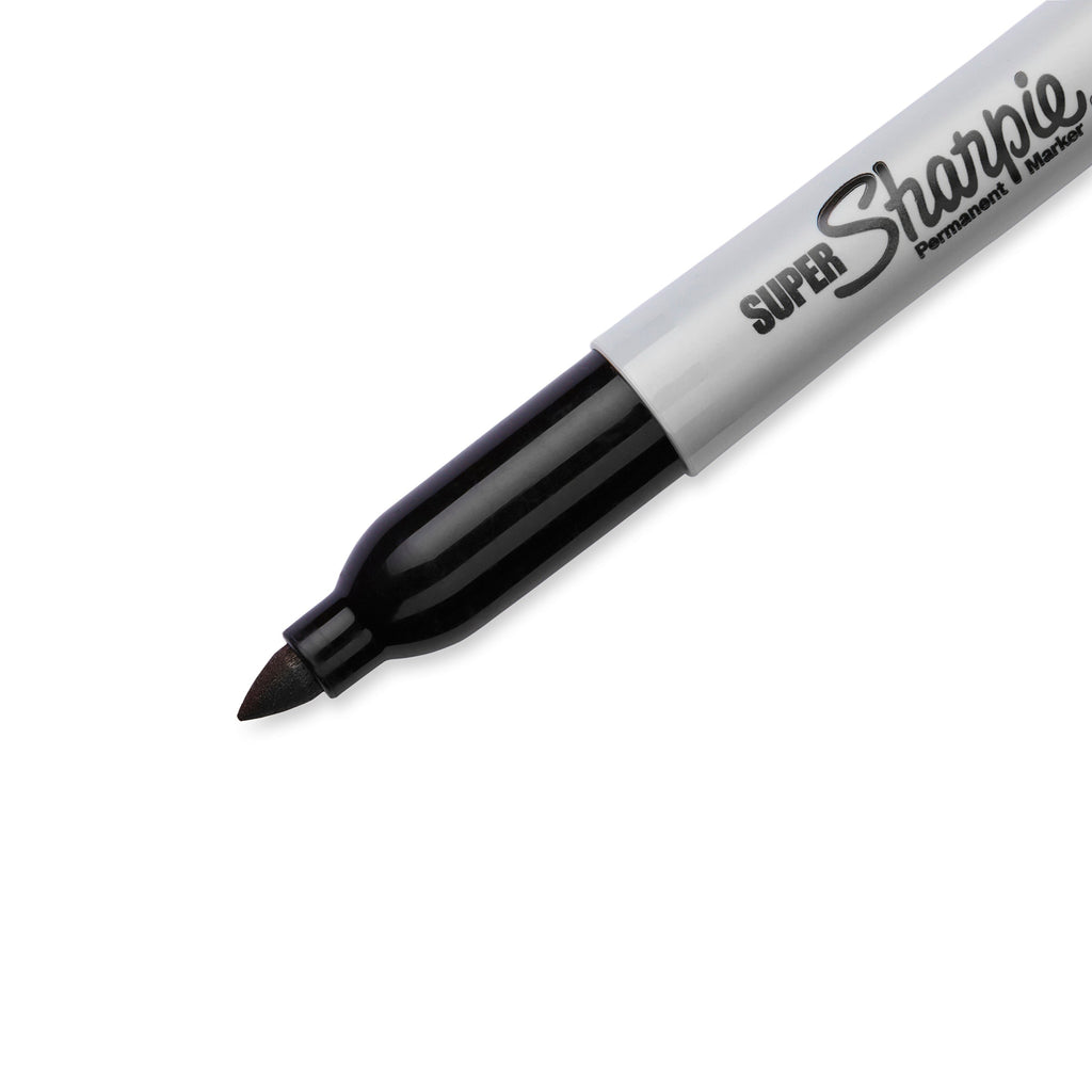 Sharpie Super Permanent Marker Fine Point Black Box of 12