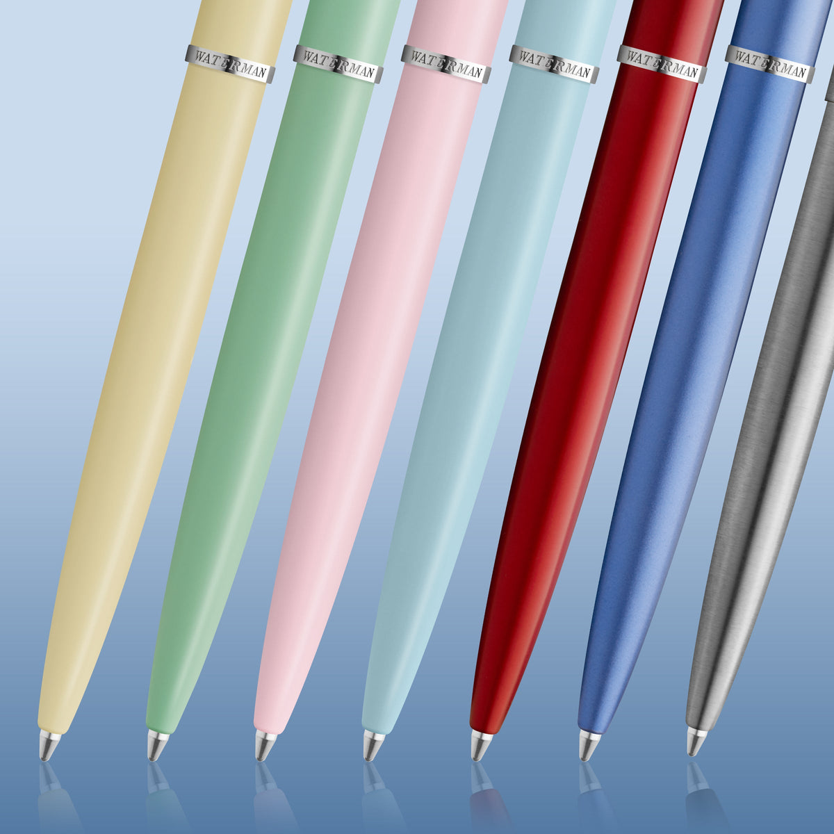 Waterman Allure Chrome Chrome Trim Ballpoint Pen in Blister Pack