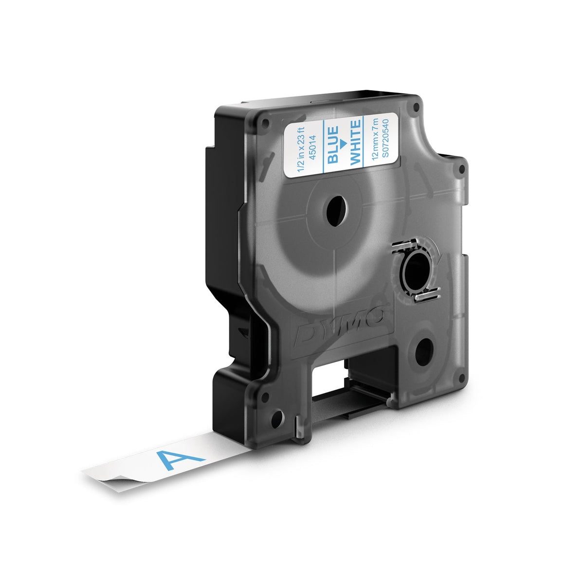 Dymo D1 Label Tape 12mm x 7m Blue on White