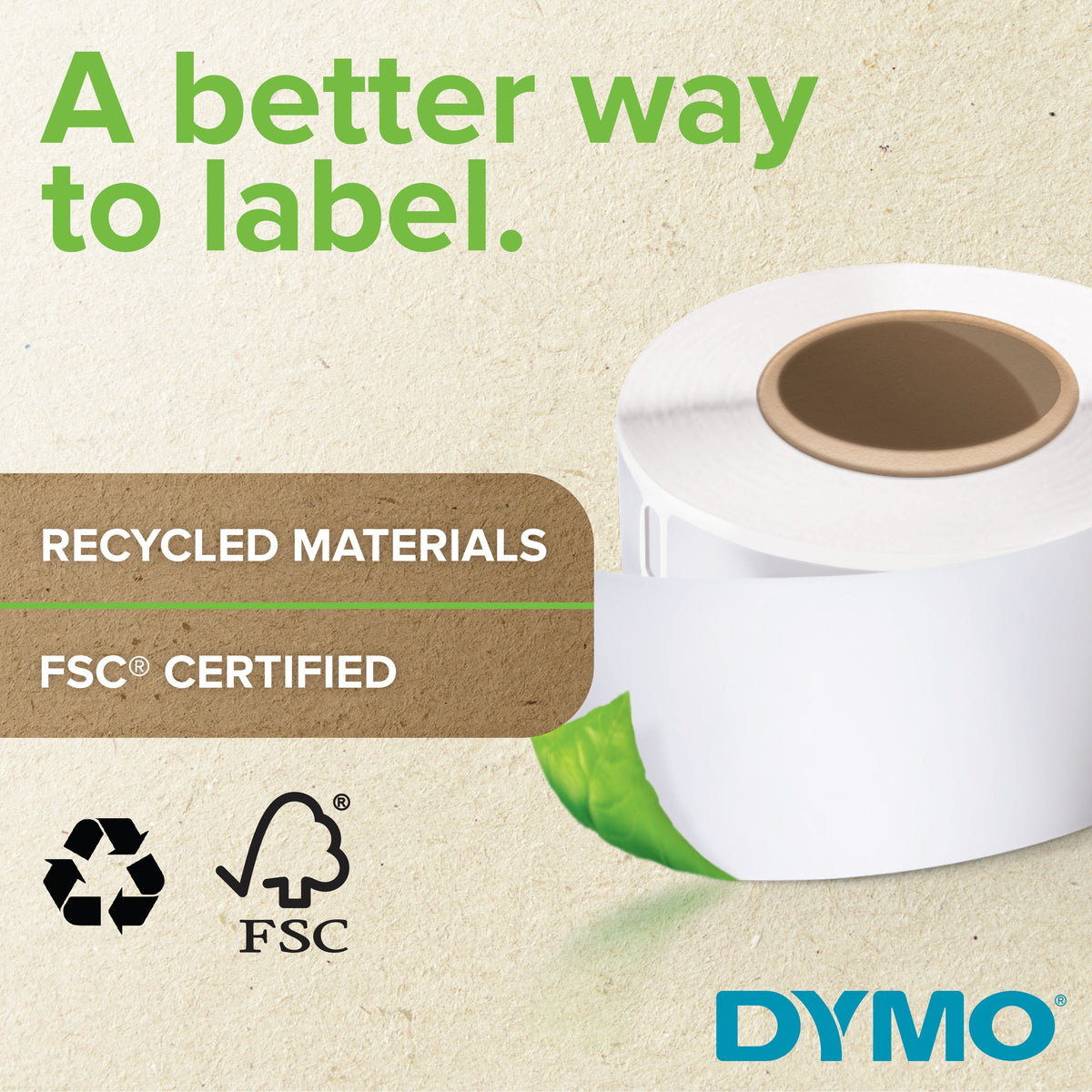 Dymo LabelWriter Return Address Labels 25 x 54mm Single Roll 500 Labels