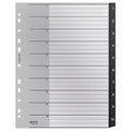 Leitz Recycle Indices and Dividers 1-10 Tab PP A4 Black Pack of 10