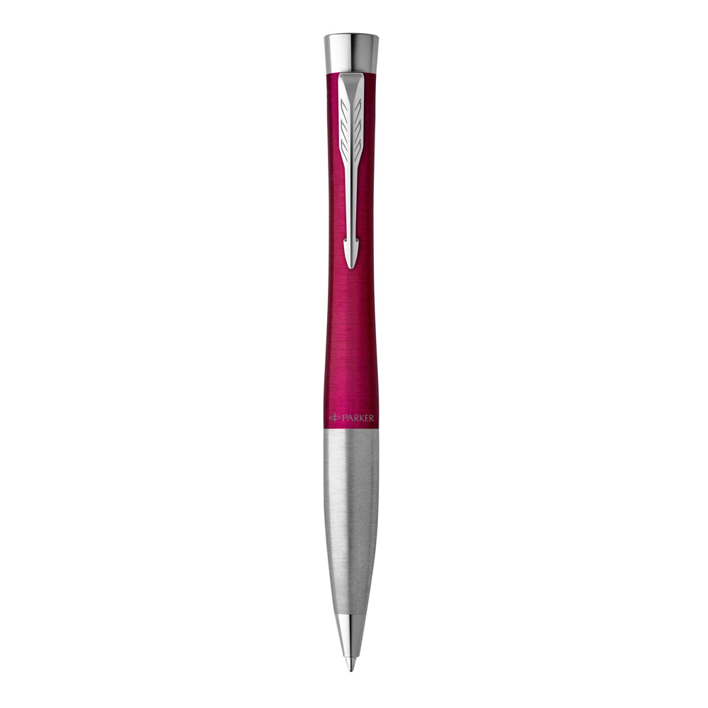 Parker Urban Twist Ballpoint Pen Magenta Lacquer and Chrome Trim Medium Tip
