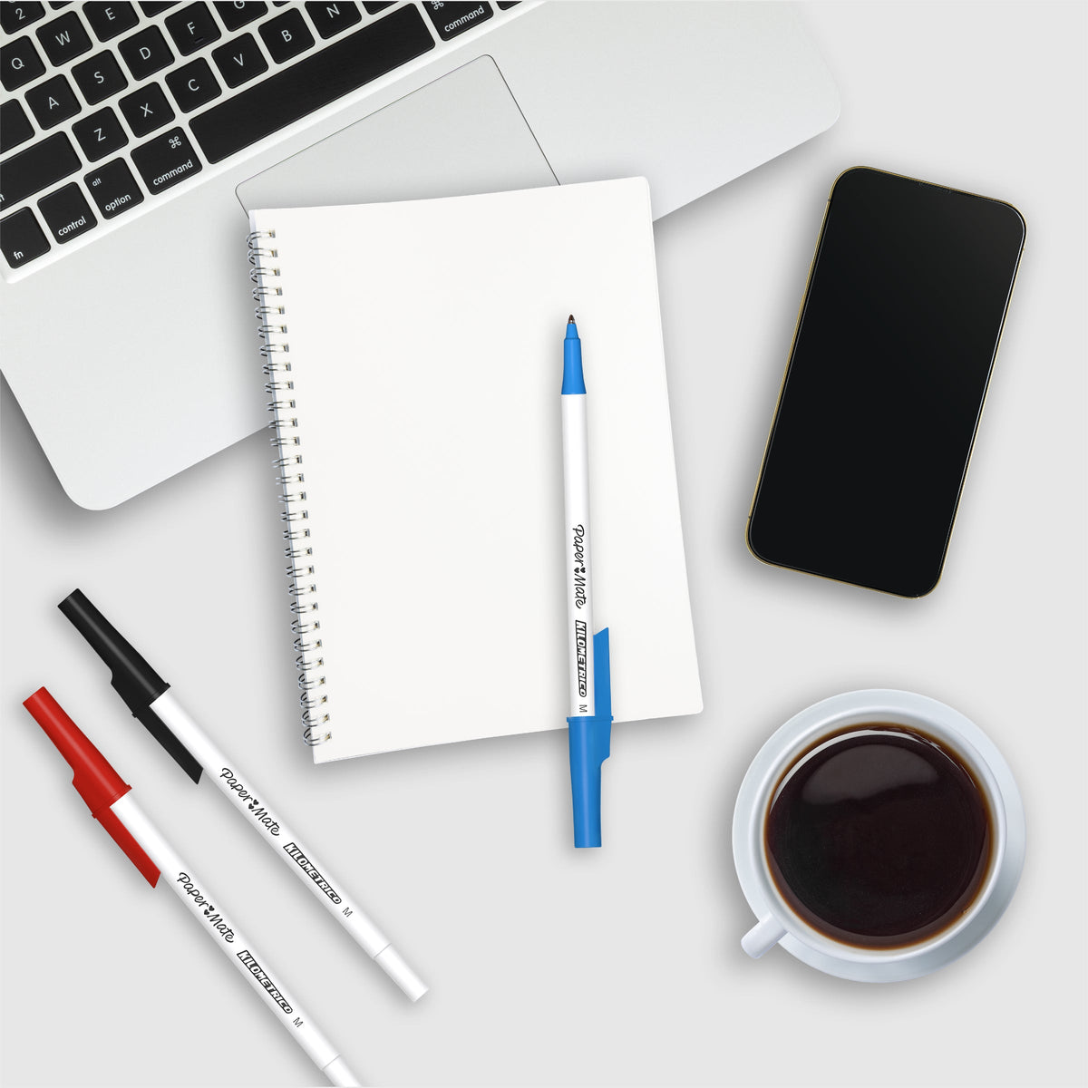 Papermate Kilometrico Ballpoint Pen 1.0mm Black Box of 12