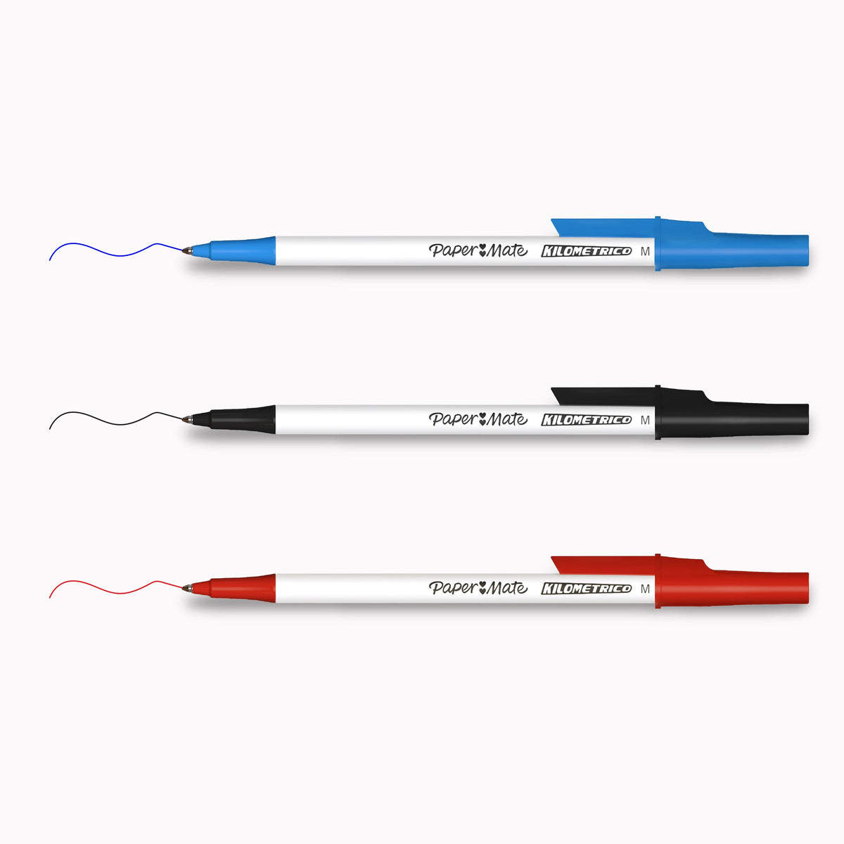 Papermate Kilometrico Ballpoint Pen 1.0mm Black Box of 12