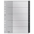 Leitz Recycle Indices and Dividers A-Z Tab PP A4 Black Pack of 20