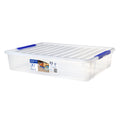 Sistema Plastic Storage Container 30L with Tray Dark Blue