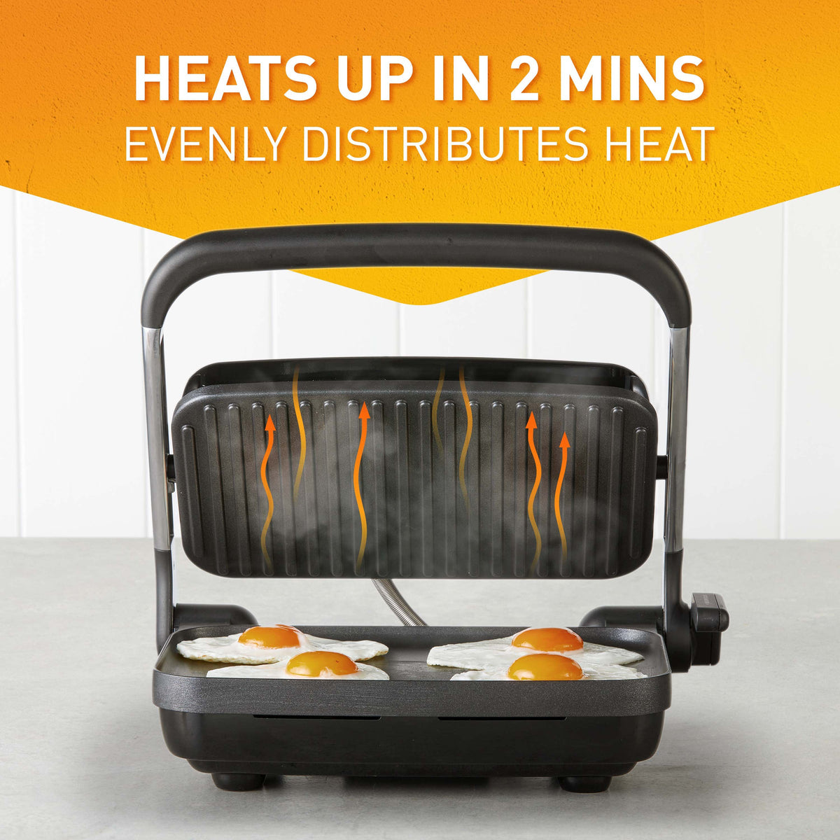 Sunbeam Caf̩ Style 2 Slice Sandwich Press and Grill Stainless