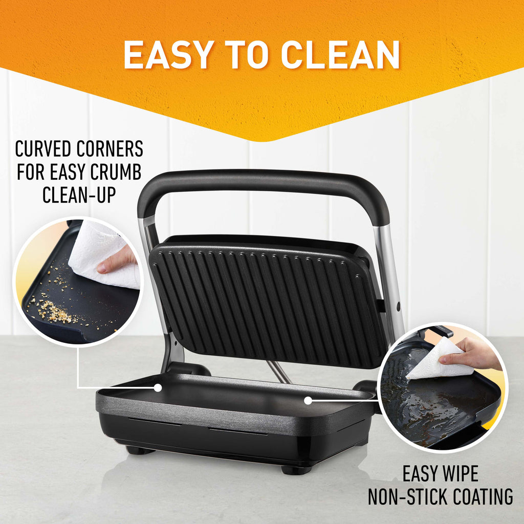 Sunbeam Caf̩ Style 2 Slice Sandwich Press and Grill Stainless