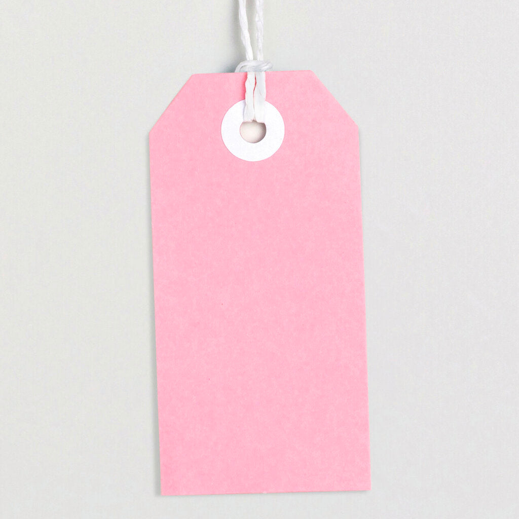 Avery Tag-It with String Size 3 Pastel Pink Pack 24