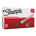 Sharpie Permanent Marker Fine Point Black Box of 12