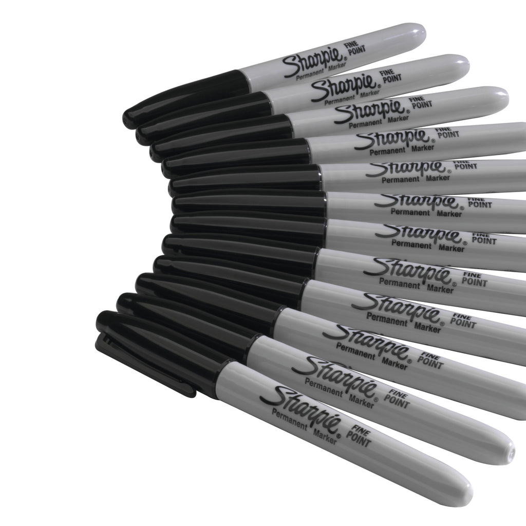 Sharpie Permanent Marker Fine Point Black Box of 36