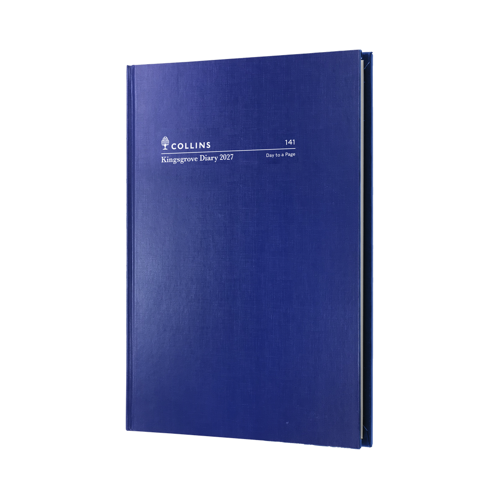 Collins Kingsgrove Diary 2027 A4 Day to a Page Blue