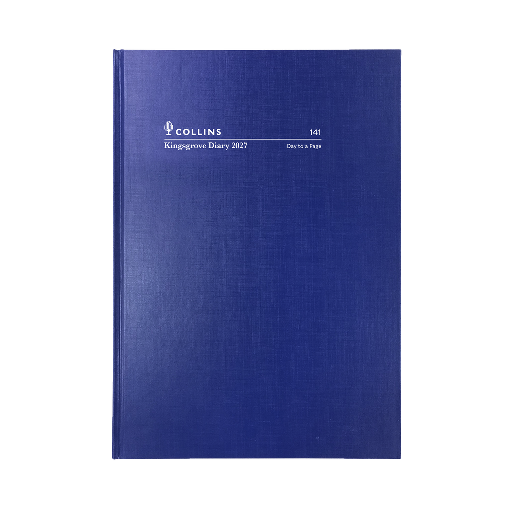 Collins Kingsgrove Diary 2027 A4 Day to a Page Blue