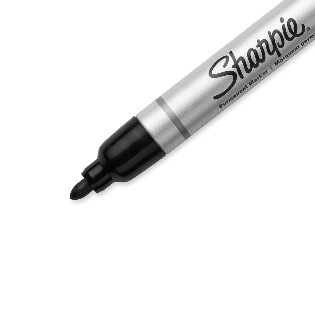 Sharpie Metal Permanent Marker Bullet Tip Black Box of 12