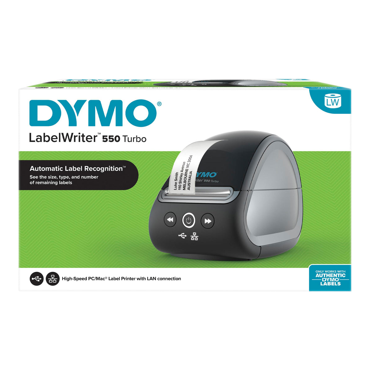 Dymo LabelWriter 550T Turbo High Speed Desktop Label Printer