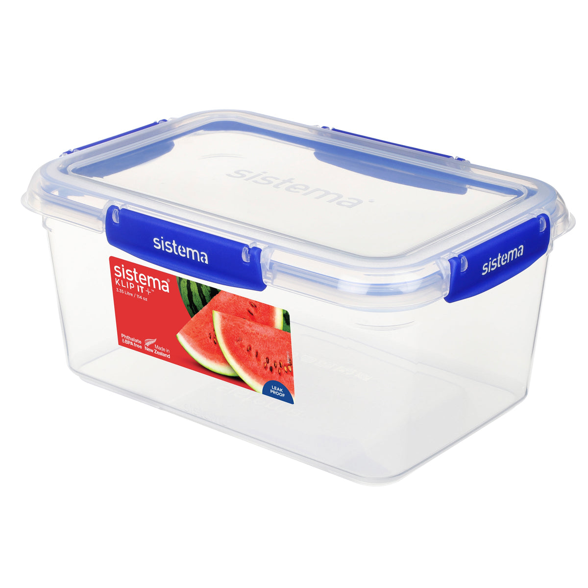 Sistema Klip It Plus Plastic Container Rectangle 3.35L Dark Blue