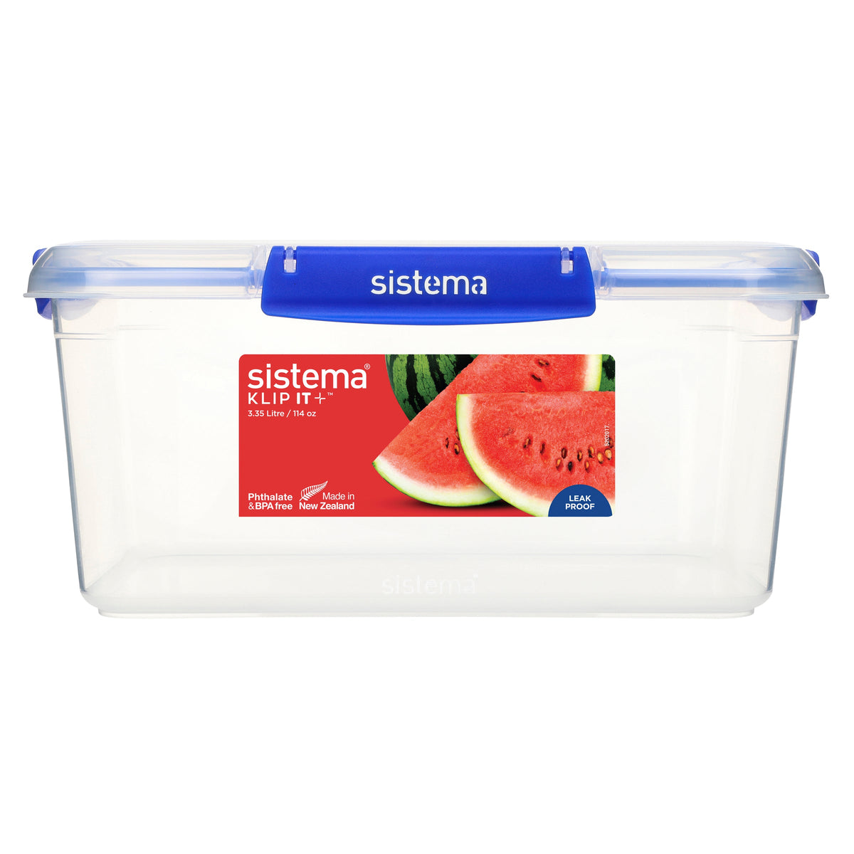 Sistema Klip It Plus Plastic Container Rectangle 3.35L Dark Blue