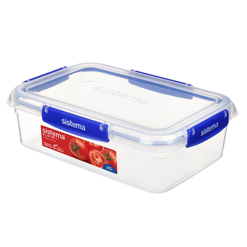 Sistema Klip It Plus Plastic Container Rectangle 2.2L Dark Blue