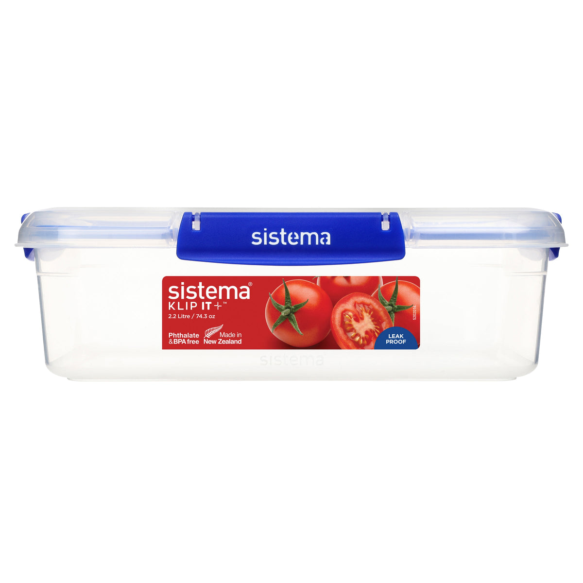 Sistema Klip It Plus Plastic Container Rectangle 2.2L Dark Blue